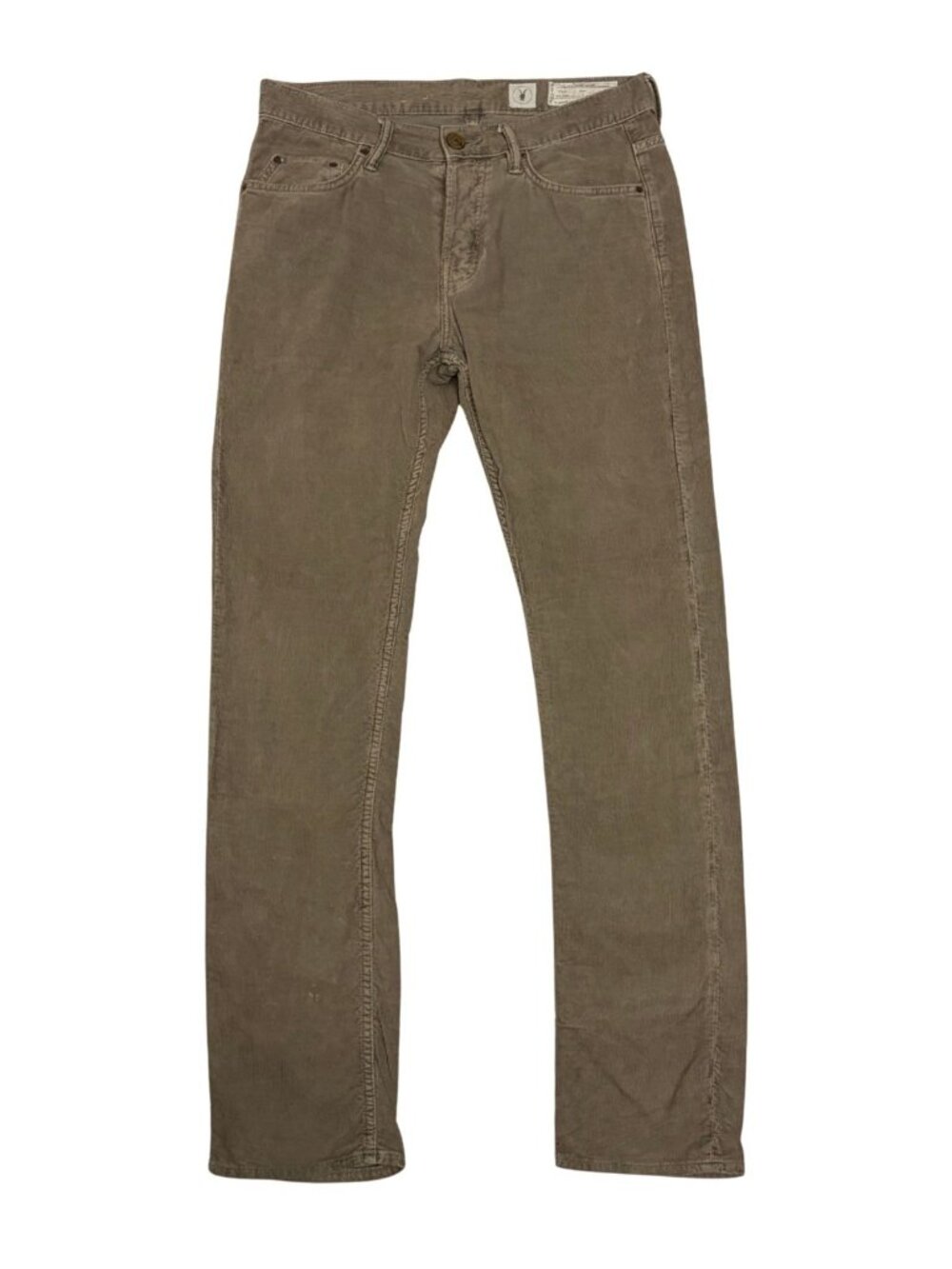 ALLSAINTS Corduroy Pants Casual Slim Straight Luxury Designer Jeans Mens 30x34